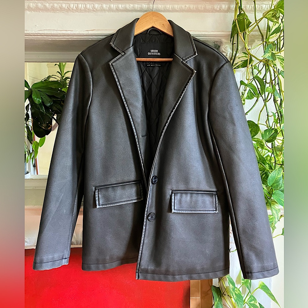 Urban Outfitters faux leather blazer in XS